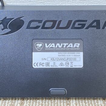 【中古】COUGAR ゲーミングキーボード VANTAR オーロラバックライトモード CGR-WXNMB-VAN 【国内正規品】 - 画像 (5)