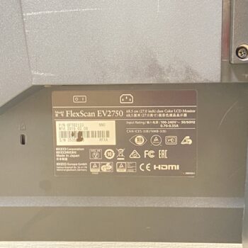 Alternative view of 【中古】EIZO FlexScan EV2750-BK 液晶モニター