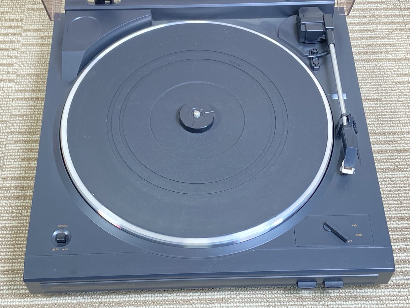 【中古】デノン Denon DP-29F アナログレコードプレーヤー フォノイコライザー付 フルオート カートリッジ付属 シルバー DP-29FS - 画像 (6)