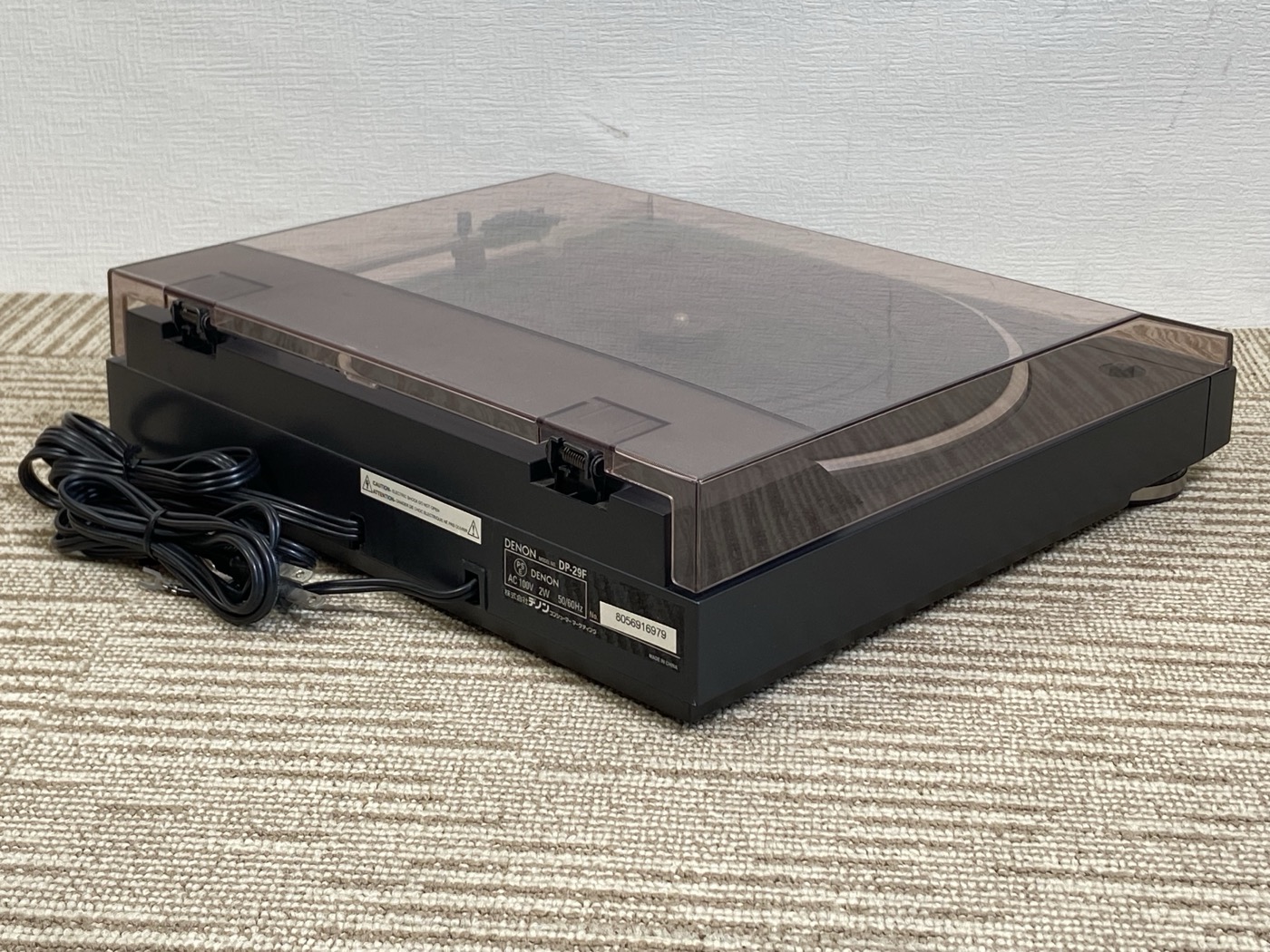 【中古】デノン Denon DP-29F アナログレコードプレーヤー フォノイコライザー付 フルオート カートリッジ付属 シルバー DP-29FS - 画像 (5)