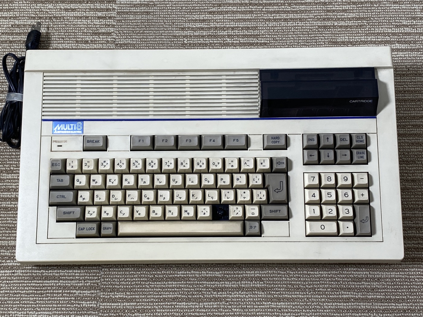 【中古】NEC MULTI8/MP-210GM レトロPC ブラウン管モニターセット - 画像 (3)