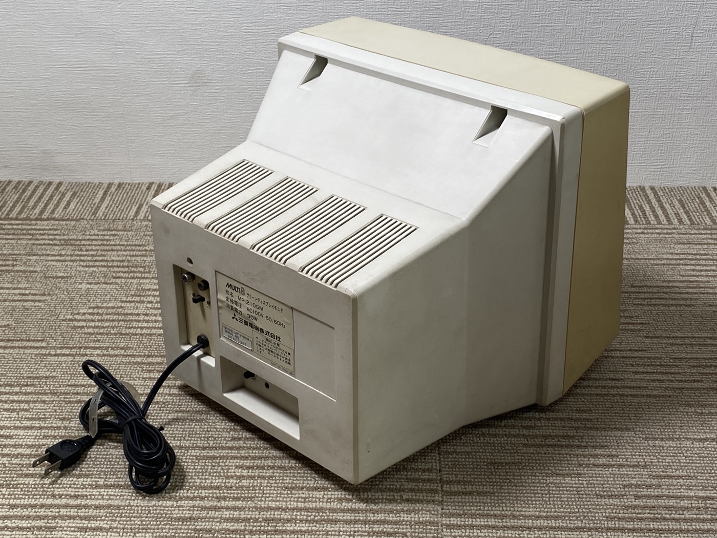 【中古】NEC MULTI8/MP-210GM レトロPC ブラウン管モニターセット - 画像 (7)