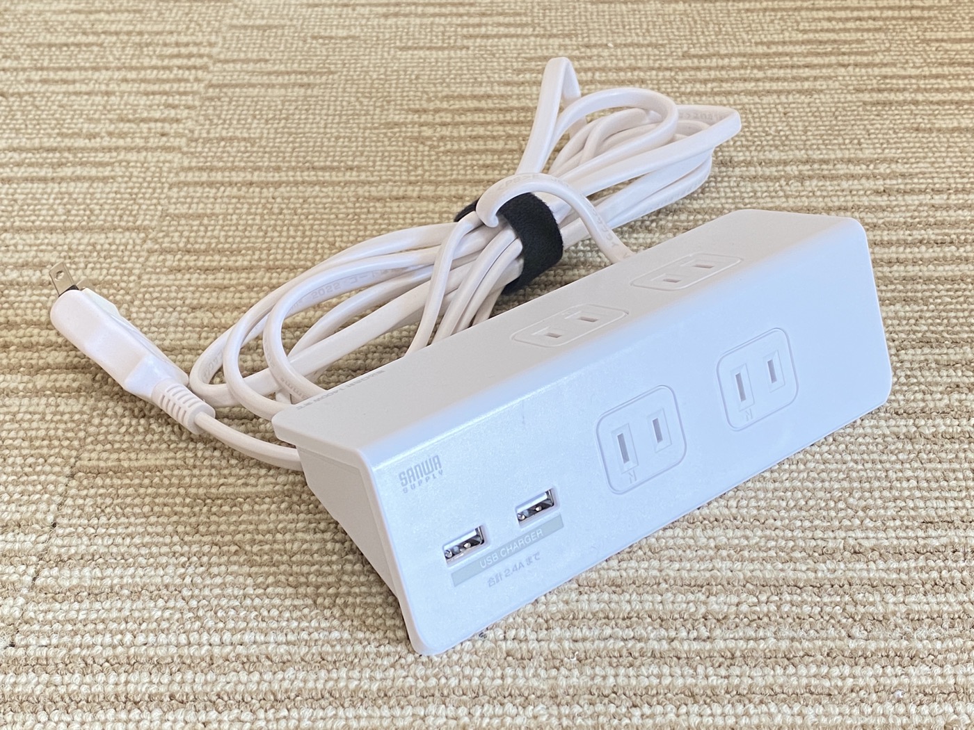 【中古】サンワサプライ TAP -B105U-3W USBポート付きタップ 3個セット #4 - 画像 (2)