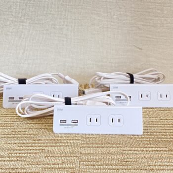 【中古】サンワサプライ TAP -B105U-3W USBポート付きタップ 3個セット #8
