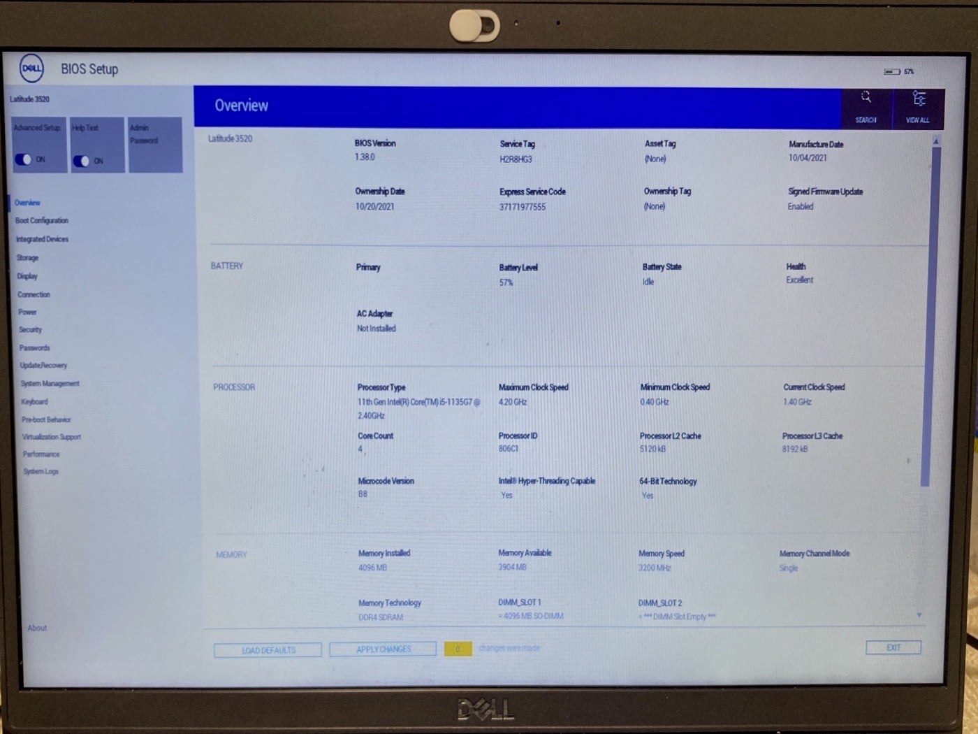 【中古】DELL Latitude 3520 P108F #5 - 画像 (3)