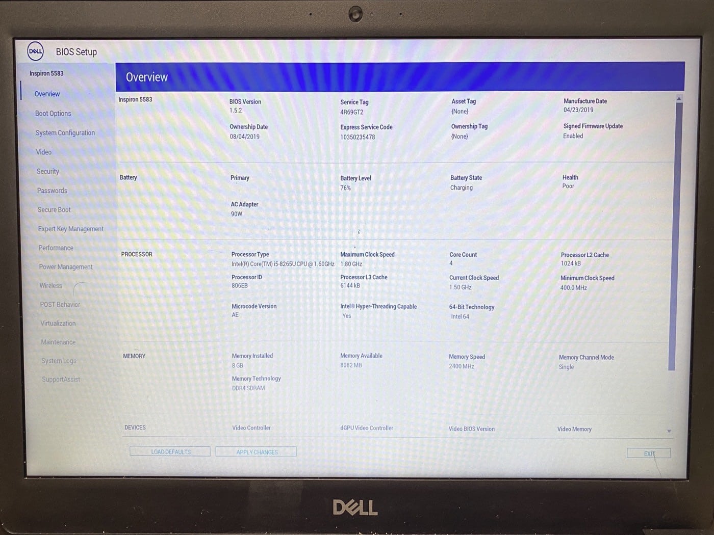 【中古・現状渡し】DELL inspiron P86F001 #1 - 画像 (8)
