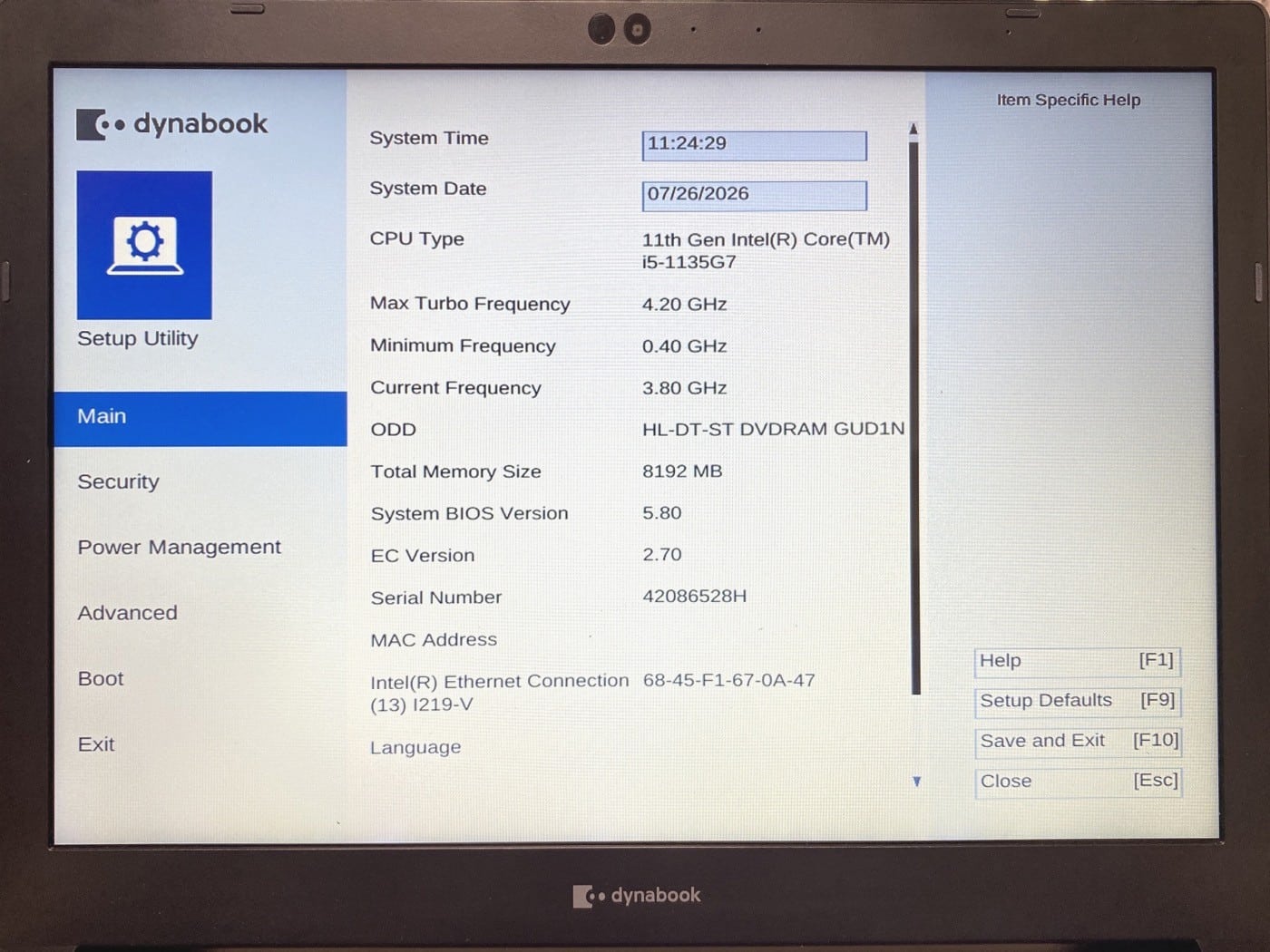【中古・現状渡し】TOSHIBA Dynabook B65/HU #1 - 画像 (7)