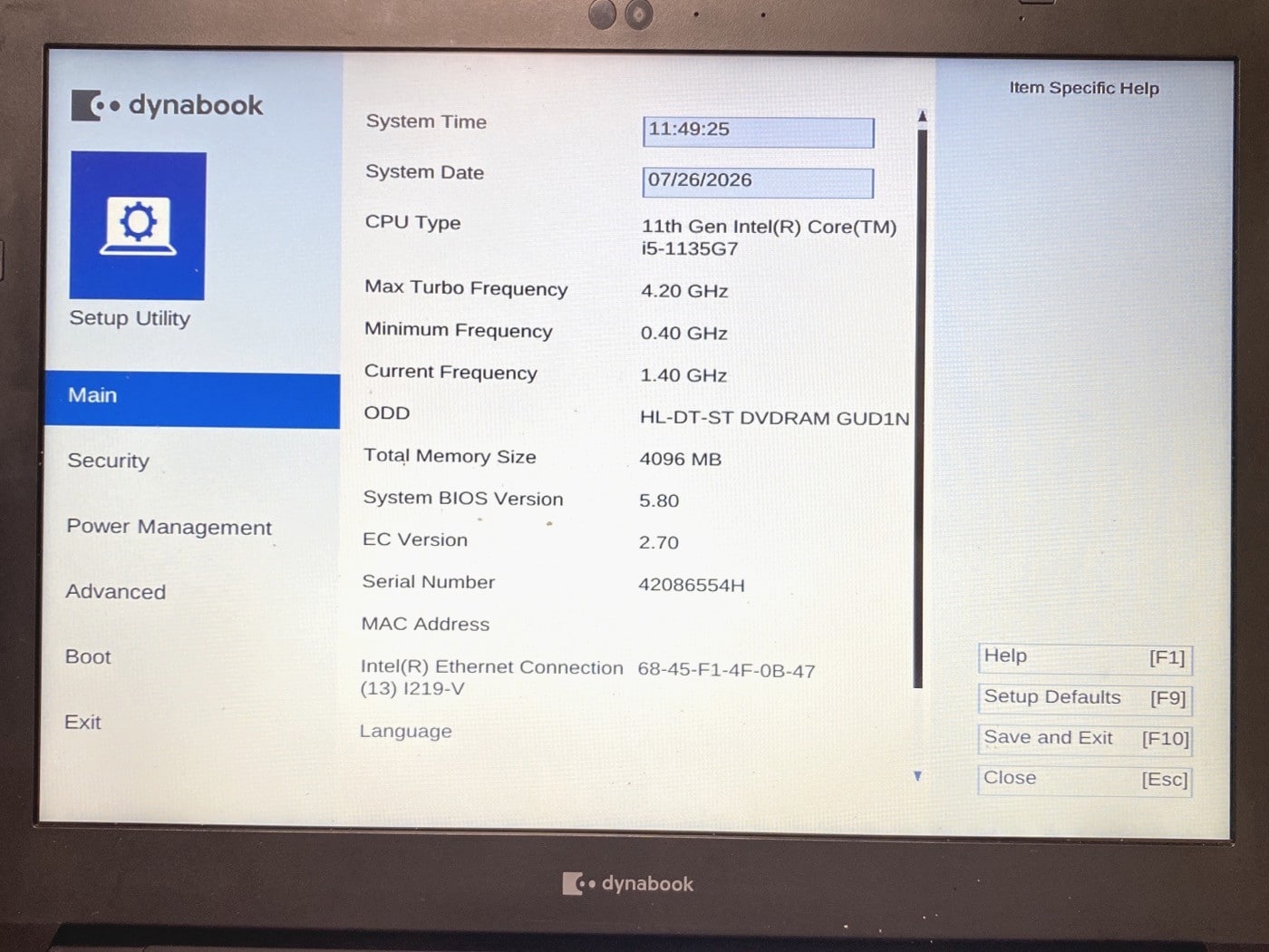 【中古・現状渡し】TOSHIBA Dynabook B65/HU #2 - 画像 (7)