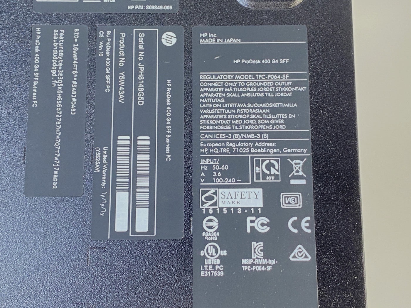 【中古・ジャンク】HP ProDesk 600 2台セット - 画像 (4)