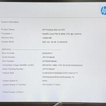 【中古・ジャンク】HP ProDesk 600 2台セット - 画像 (8)