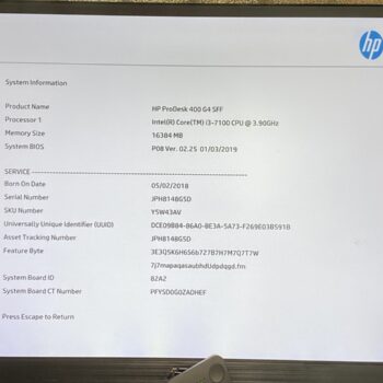 【中古・ジャンク】HP ProDesk 400 2台セット - 画像 (8)