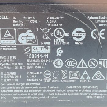 【中古・現状渡し】DELL OptiPlex 5050 3台セット - 画像 (4)