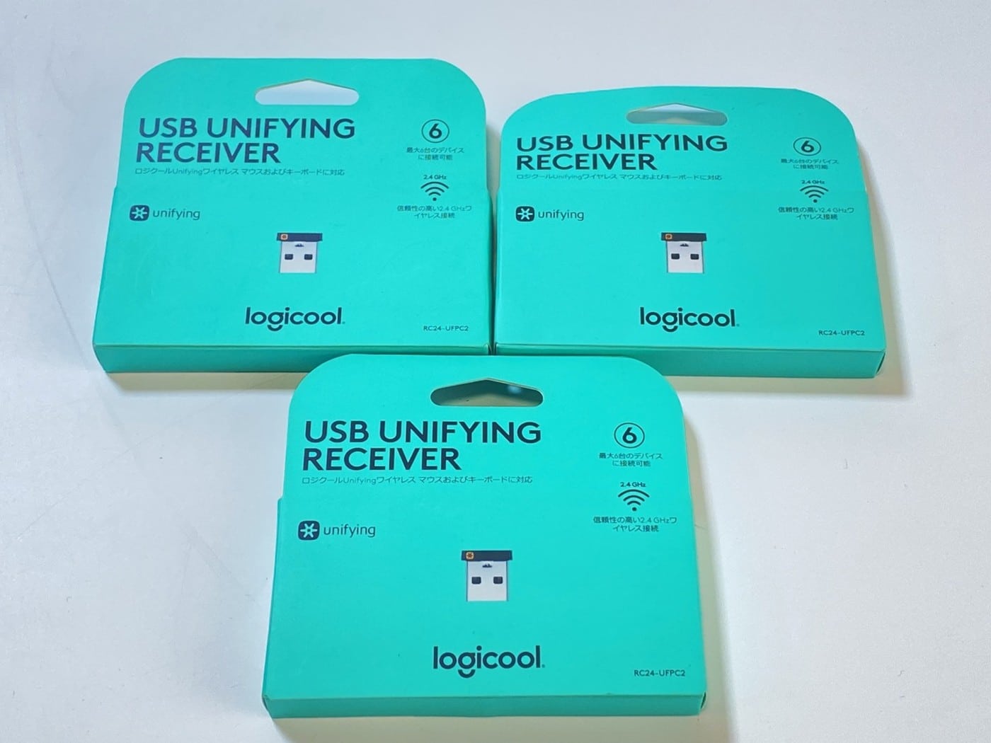 【中古・新品同様】Logicool RC24-UFPC2 Unifying USBレシーバー 3点セット #1