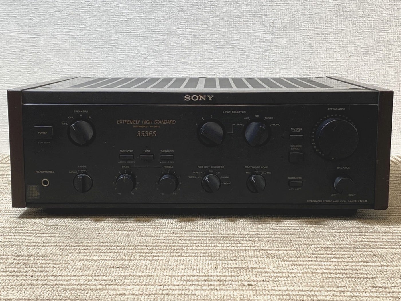 【中古・ジャンク】SONY TA-F333ESX プリメインアンプ - 画像 (2)