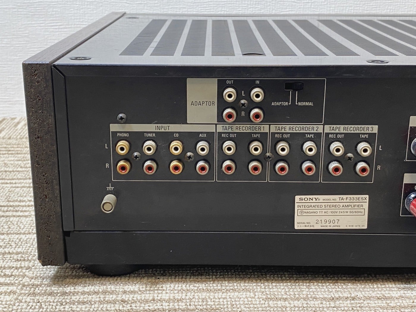【中古・ジャンク】SONY TA-F333ESX プリメインアンプ - 画像 (9)