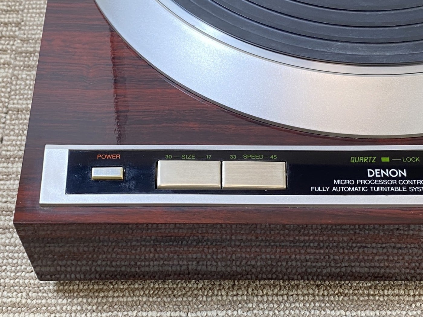 【中古・現状渡し】DENON DP-37F レコードプレーヤー - 画像 (4)