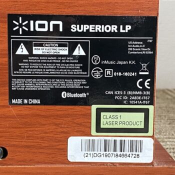 【中古・現状渡し】ION SUPERIOR LP LPプレーヤー - 画像 (7)
