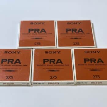 【中古・美品】SONY PRA-5-275 磁気テープ 5本セット