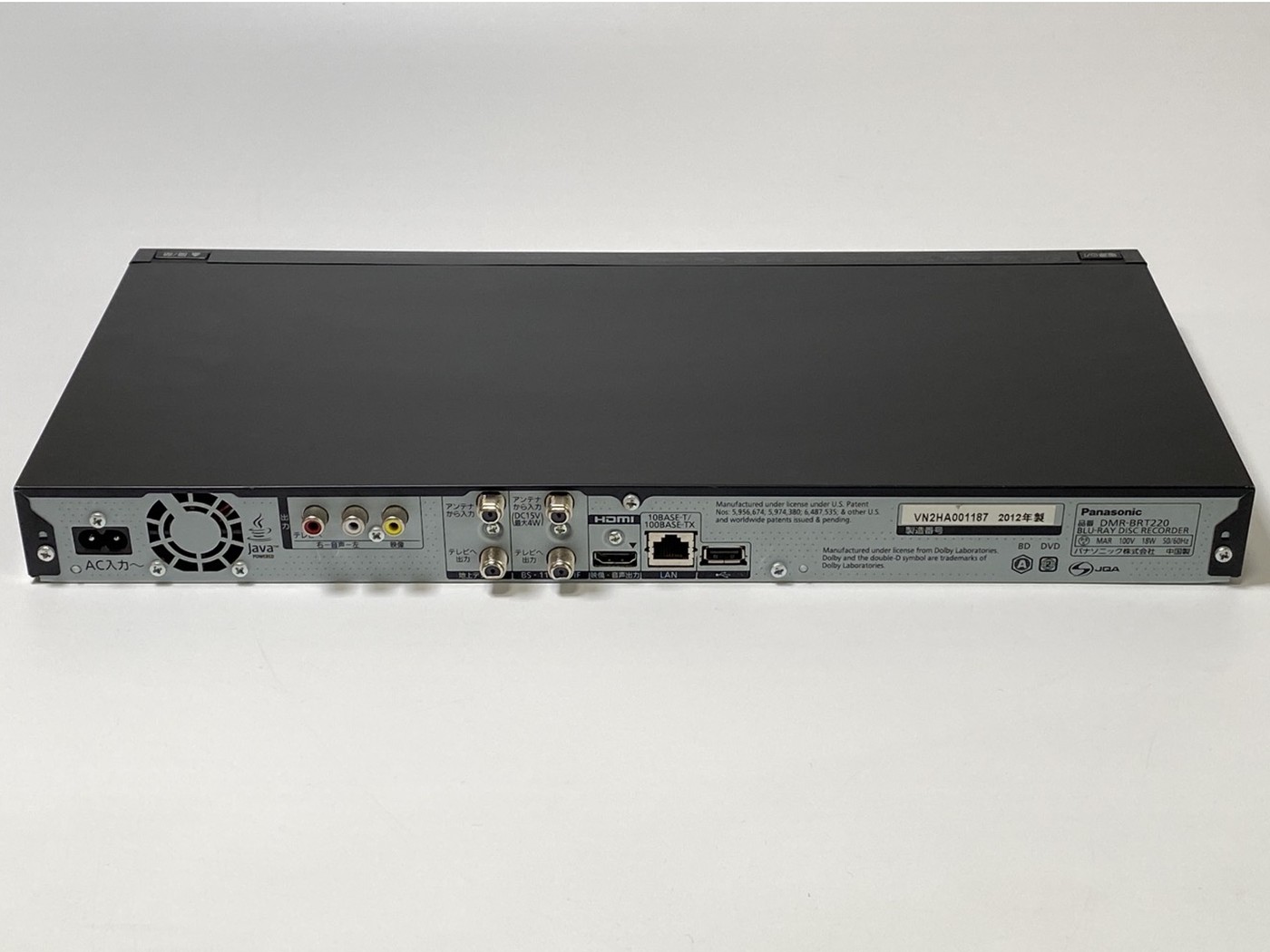 【中古】Panasonic DMR-BRT220 BDプレーヤー - 画像 (8)