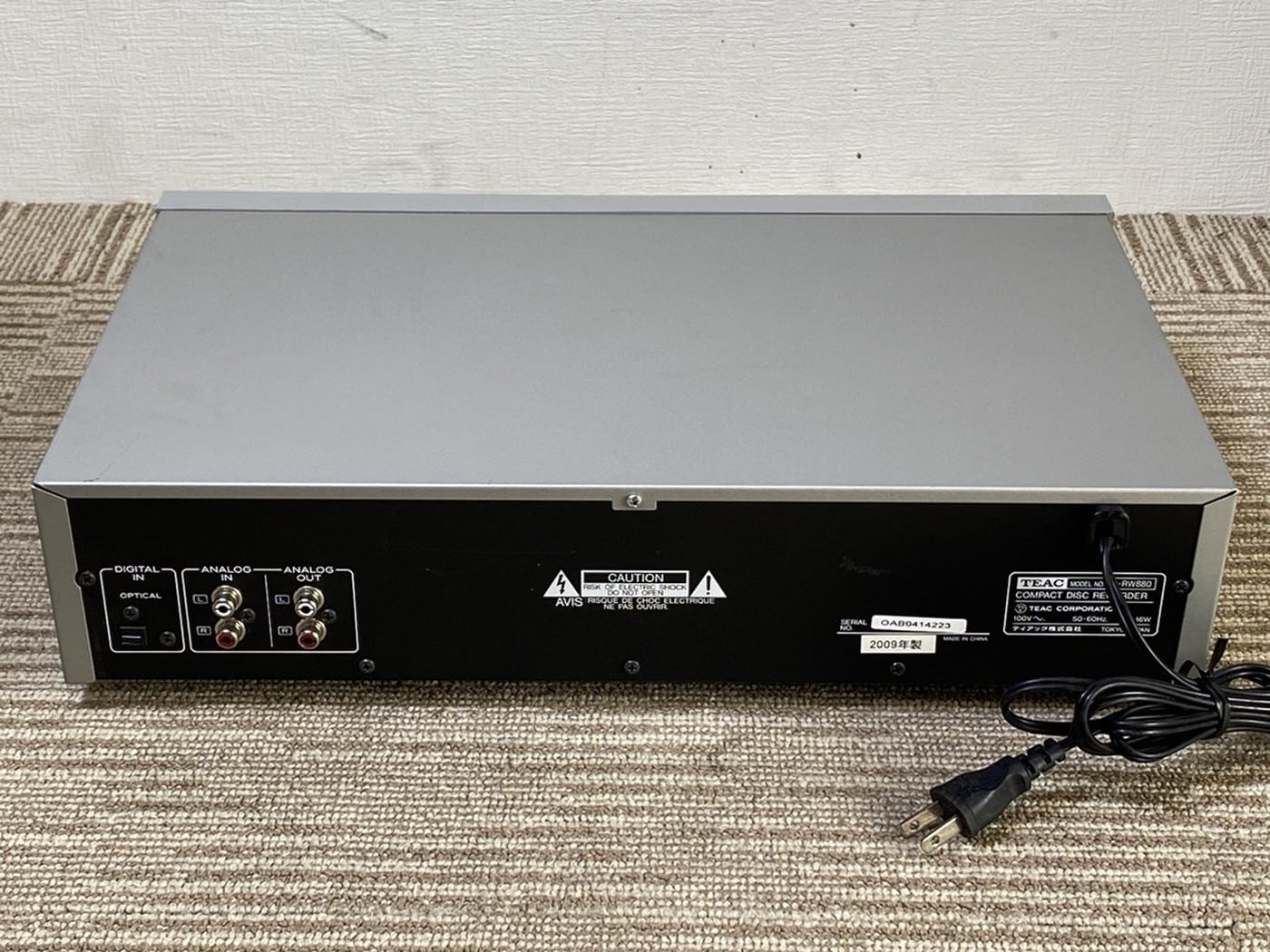 【中古】TEAC CD-RW880 CDプレーヤー - 画像 (7)