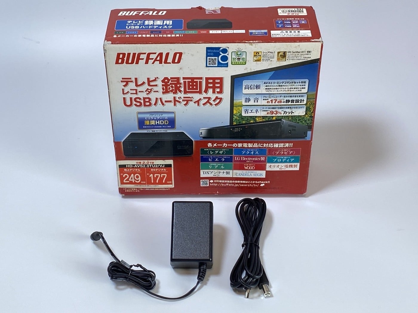 【中古】BUFFALO HD-AVS2.0TU2/VJ 外付けHDD #1 - 画像 (5)