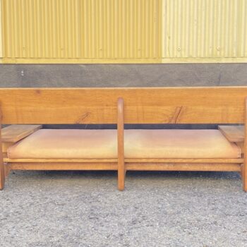 【中古・現状渡し】飛騨産業 森のことば 三人掛けソファ - 画像 (4)