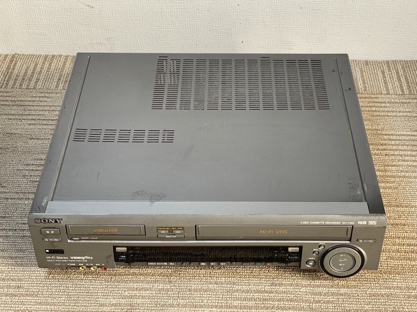 【中古・ジャンク】SONY WV-TW2 VHSデッキ - 画像 (3)