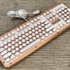 【中古・現状渡し】AZIO RETRO CLASSIC MK-RETRO-L-02-JP キーボード