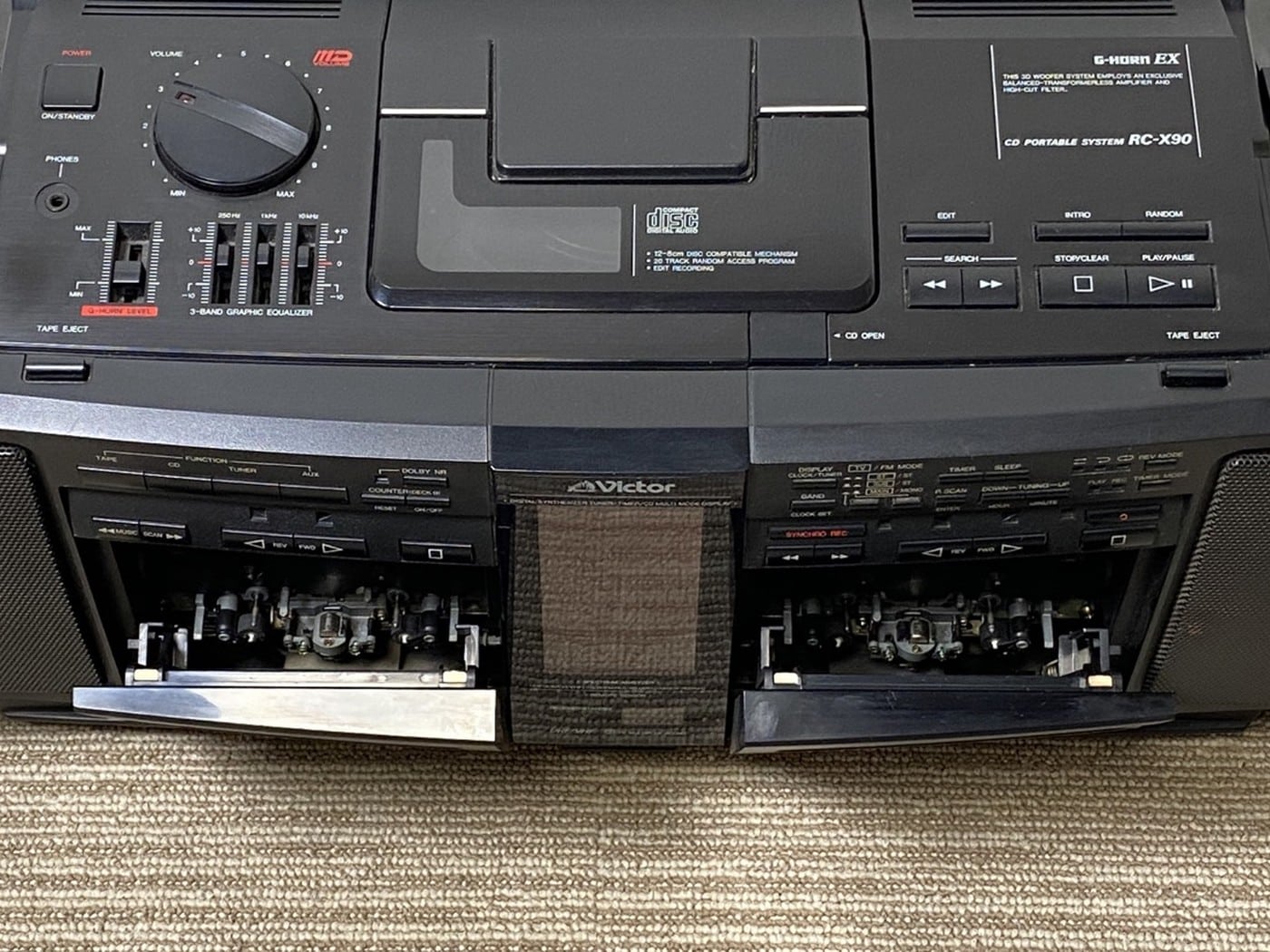 【中古】Victor CDian RC-X90 ラジカセ - 画像 (5)